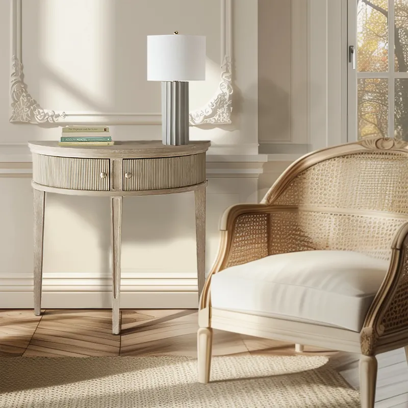 Crestview Storage Console Table 36\"W - Reclaimed Wheat