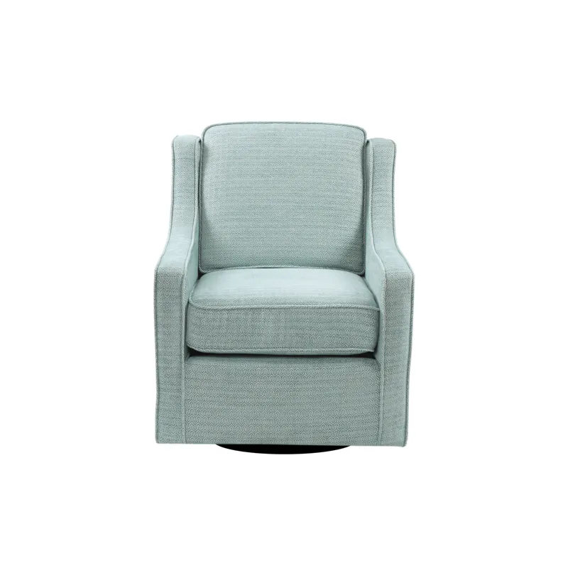 Harris Chenille Swivel Chair - Dusty Aqua