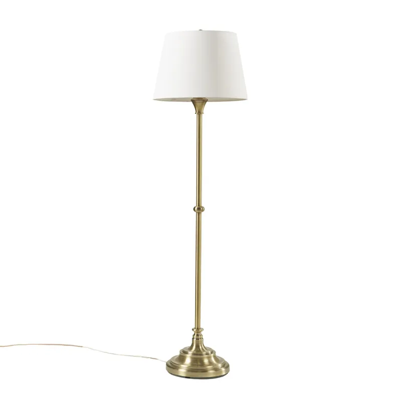 Athena Floor Lamp 59\"H - Antique Brass