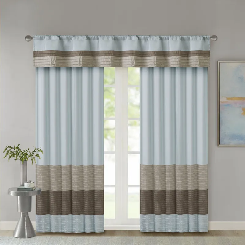 Madison Park Amherst Polyoni Pintuck Window Valance