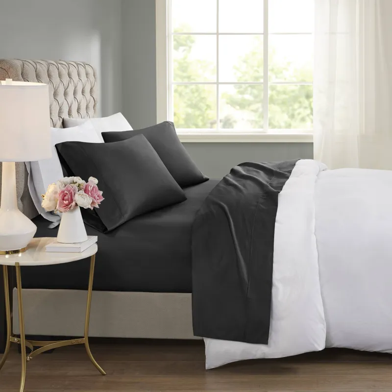 Beautyrest 600 Thread Count Cooling Cotton Blend 4 PC Sheet Set