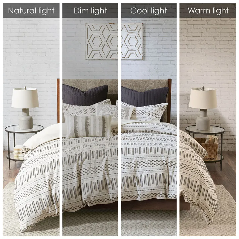 INK+IVY Rhea Cotton Jacquard Duvet Cover Mini Set