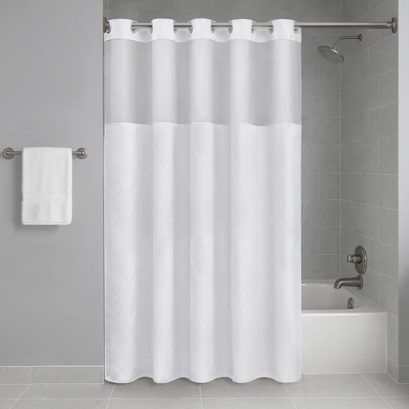 Nomad Home Plain Weave Essential Shower Curtain - Pindot