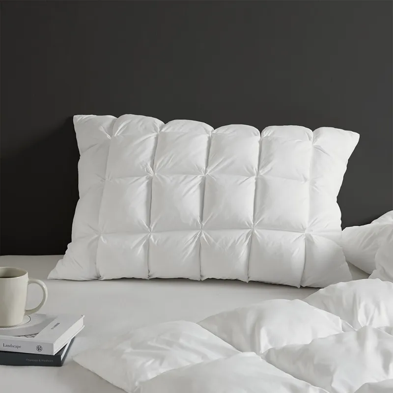 Stay Puffed Overfilled Pillow Protector Single Piece - White