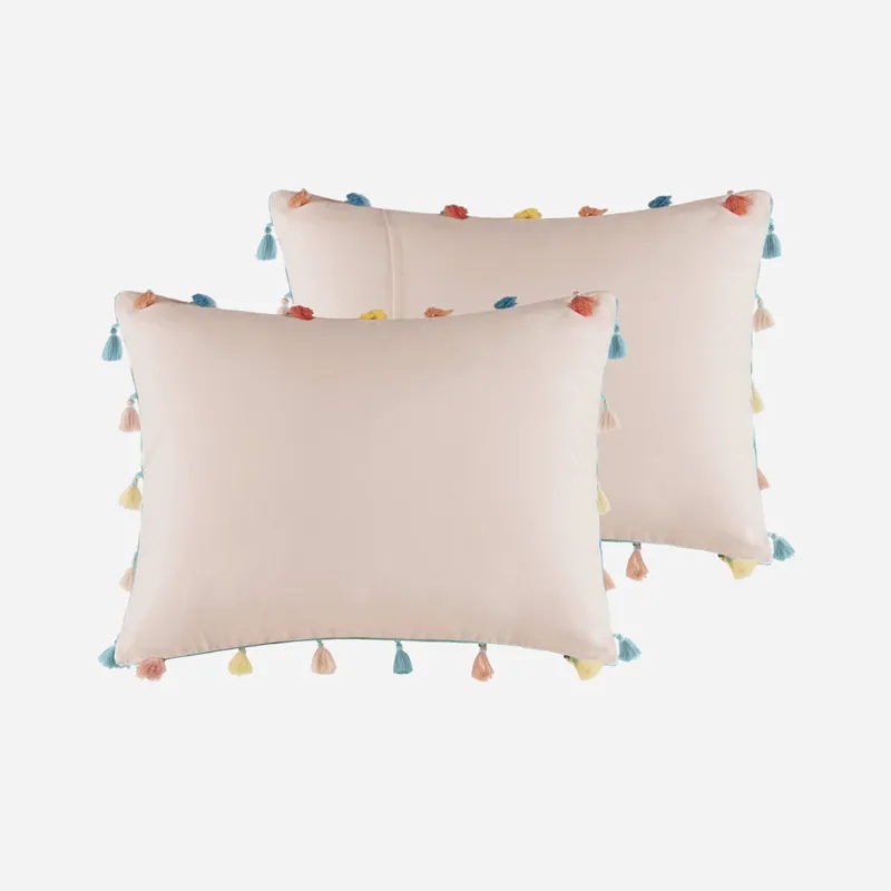 Mi Zone Kids Tessa Tassel Comforter Set with Heart Shaped Throw Pillow