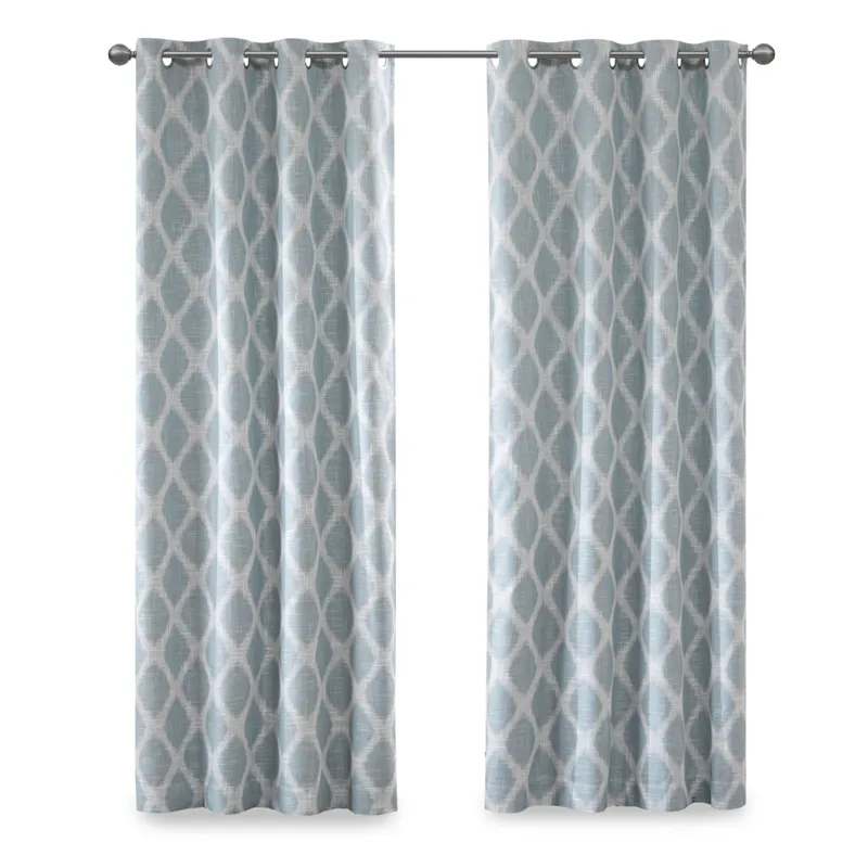 SunSmart Blakesly Printed Ikat Blackout Curtain Panel