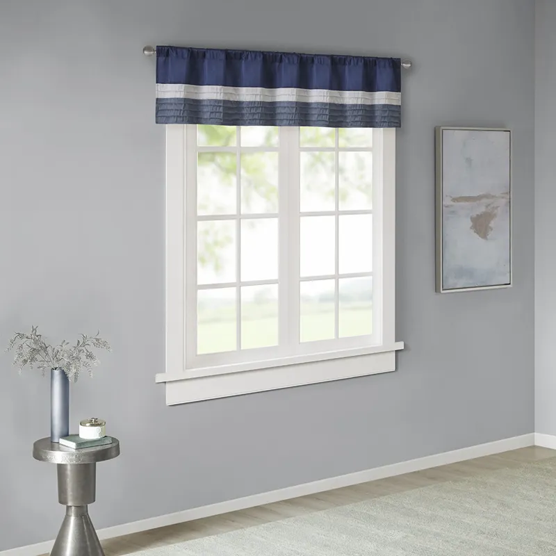 Madison Park Amherst Polyoni Pintuck Window Valance