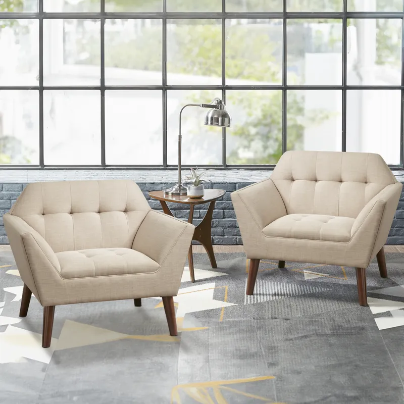 Newport Lounge Chair Set of 2 - Beige