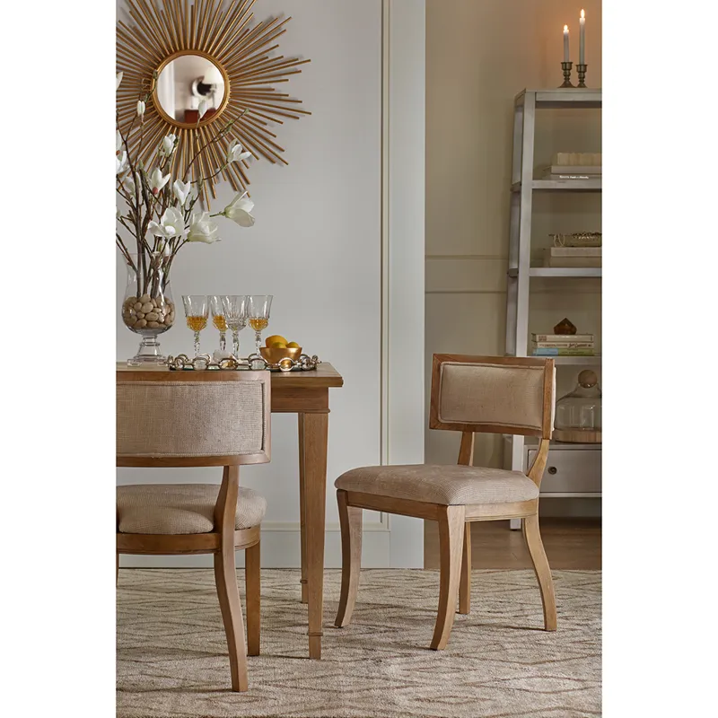Marie Dining Chair (Set of 2) - Beige/Light Natural