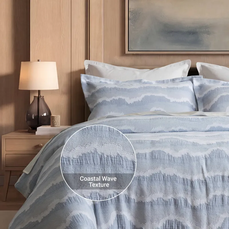 Harbor House Ocean Wave 3 Piece Cotton Duvet Set