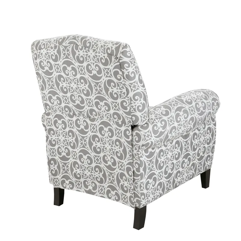 Kirby Push Back Recliner - Grey