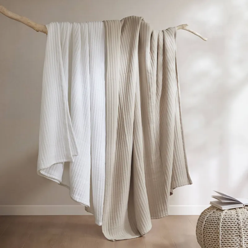 Harbor House Hayden  3-Piece Cotton Blend Textured Knit Quilt Set
