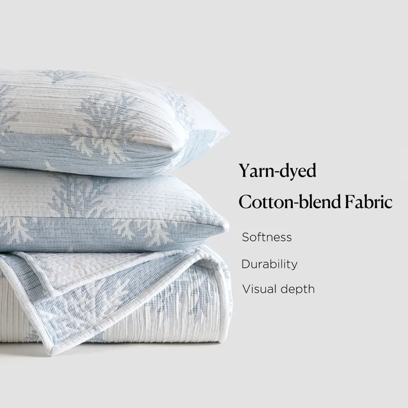 Harbor House Blue Mia Coral 3 Piece Quilt Mini Set