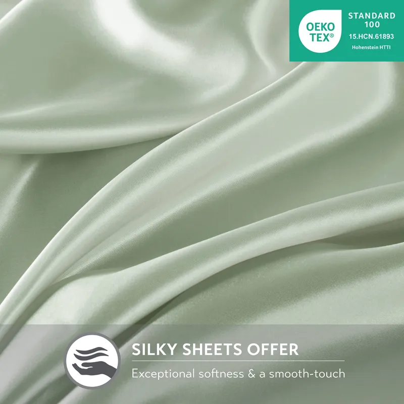 Madison Park Essentials Satin Luxury Sheet Set