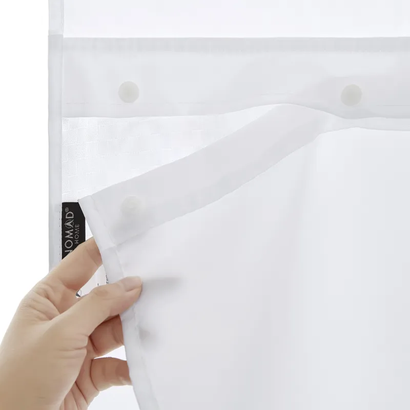 Nomad Home Plain Weave Essential Shower Curtain - Pindot