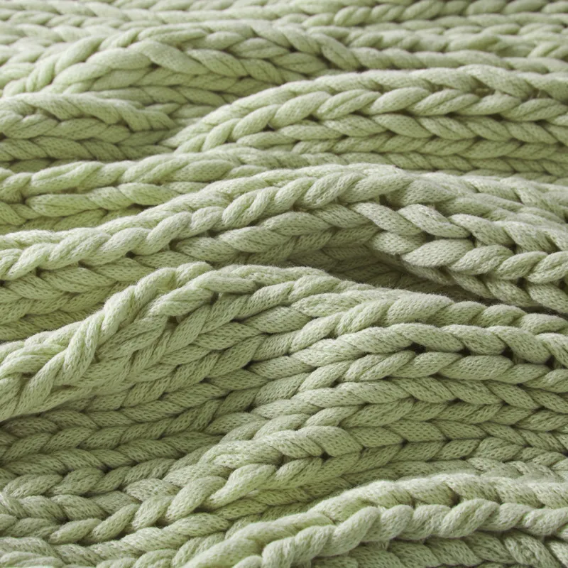 Madison Park Chunky Double Knit Handmade Throw Blanket