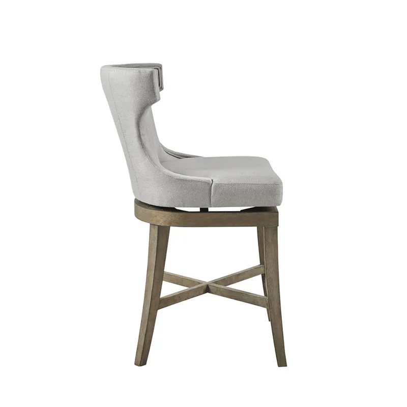 Carson Counter Stool with Swivel Seat - Light Grey
