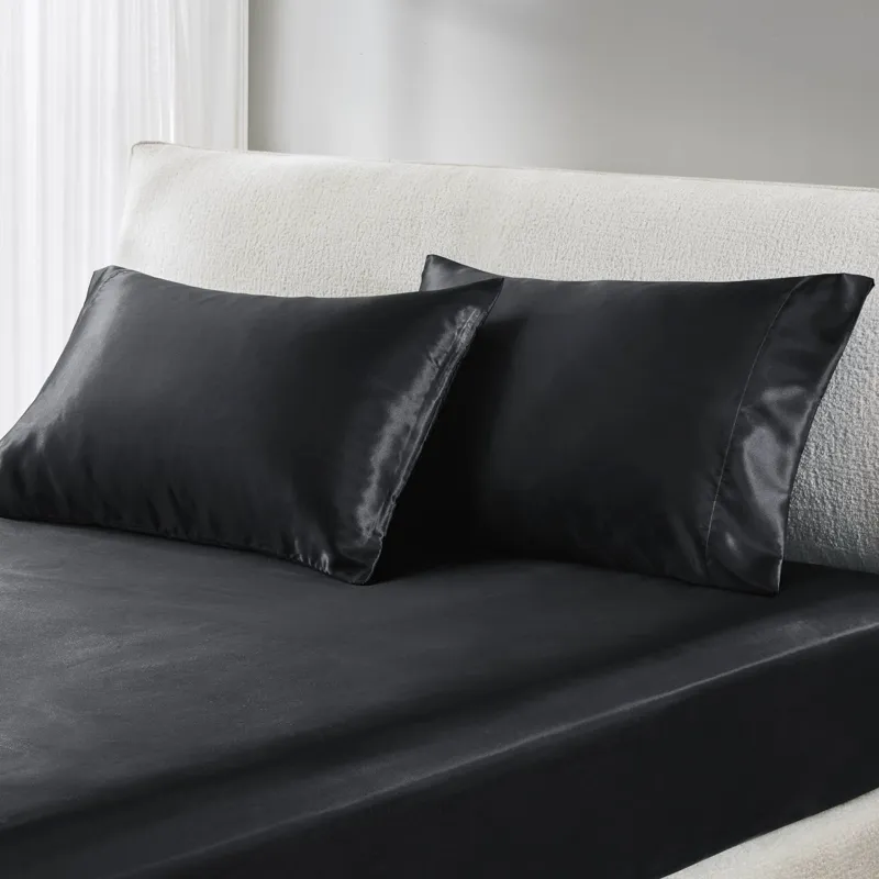 Madison Park Essentials Satin Luxury 2 PC Pillowcases