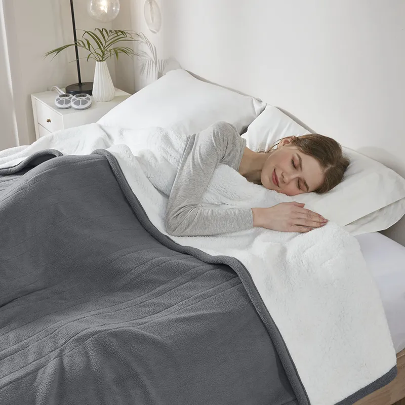 Serta Fleece to Sherpa Heated Blanket