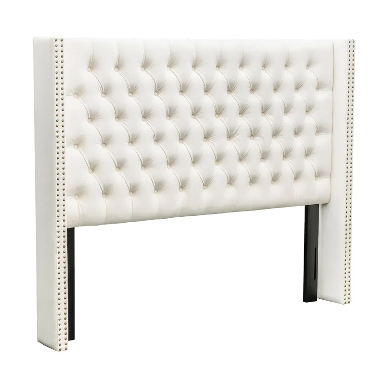 Amelia Full/Queen - Beige Velvet