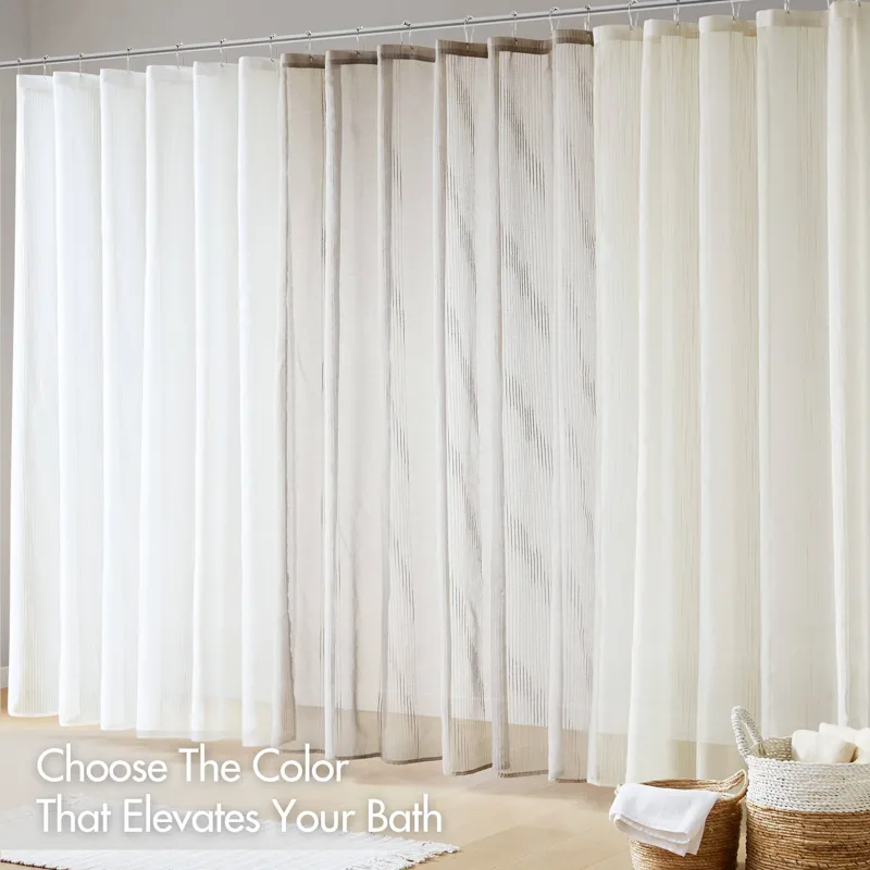 Madison Park Anna Sheer Shower Curtain