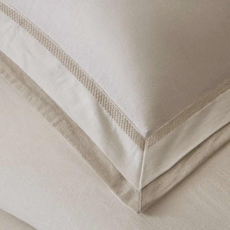 Harbor House Linen Blend Double Flange Duvet Cover Set