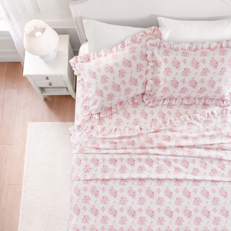 Intelligent Design Microfiber Ruffle Sheets