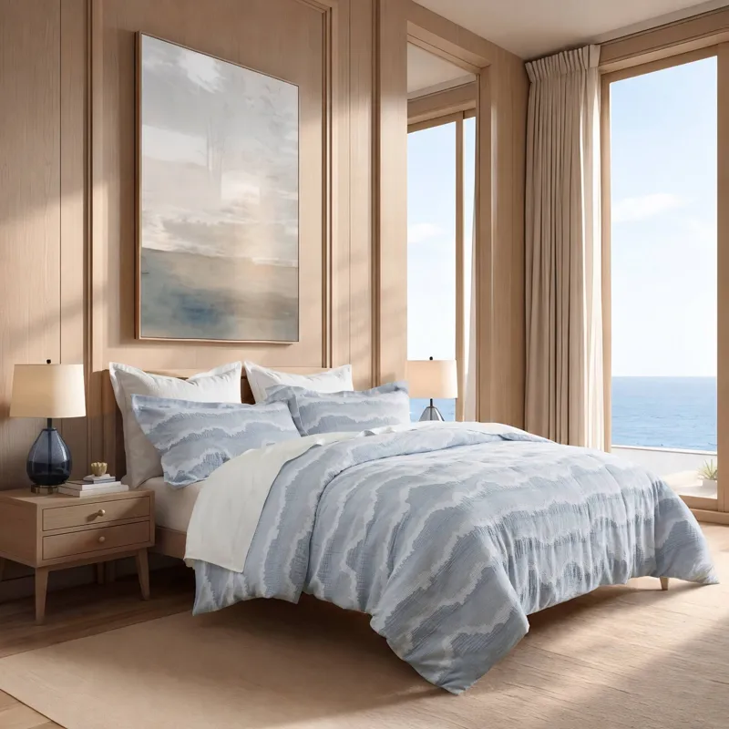 Harbor House Ocean Wave 3 Piece Cotton Duvet Set