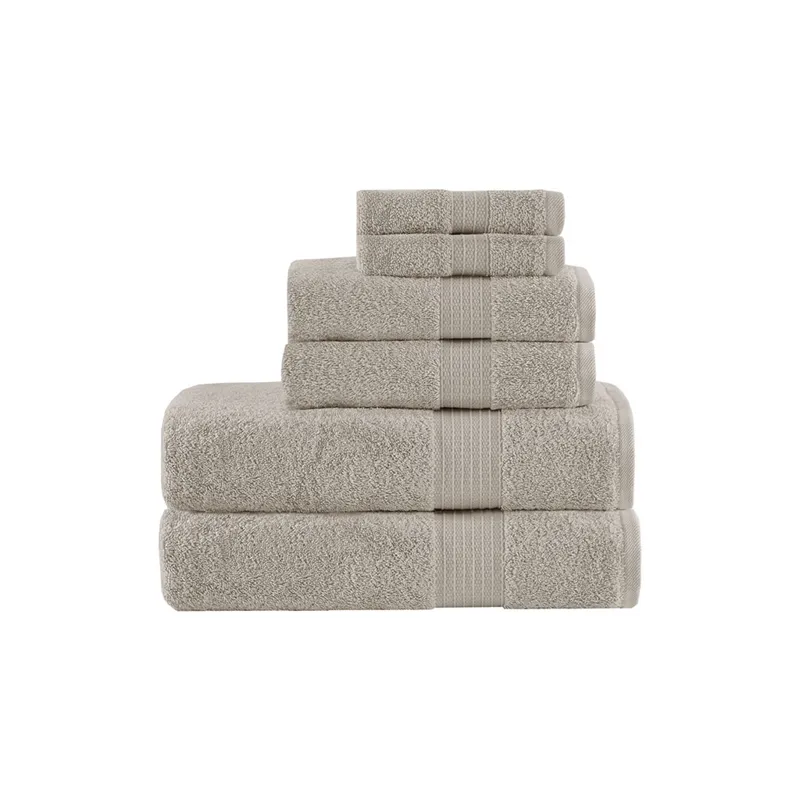 Madison Park Organic 6 Piece Organic Cotton Towel Set