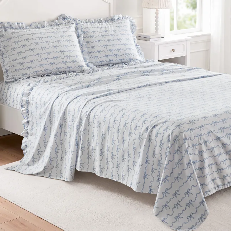 Intelligent Design Microfiber Ruffle Sheets