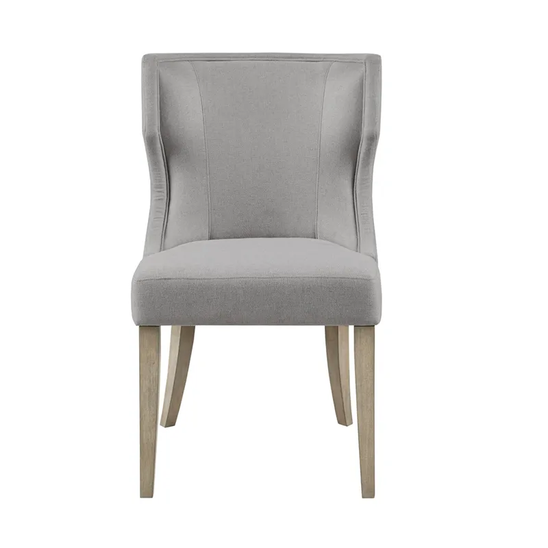 Carson Upholstered Wingback Dining Chair - Light Grey