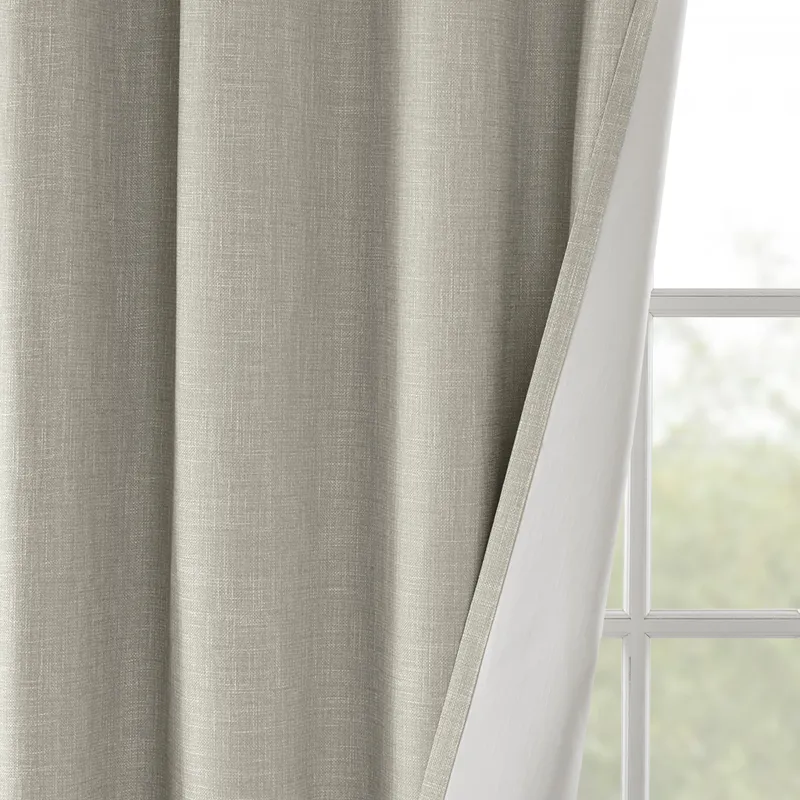 SunSmart Maya Printed Heathered Blackout Grommet Top Curtain Panel