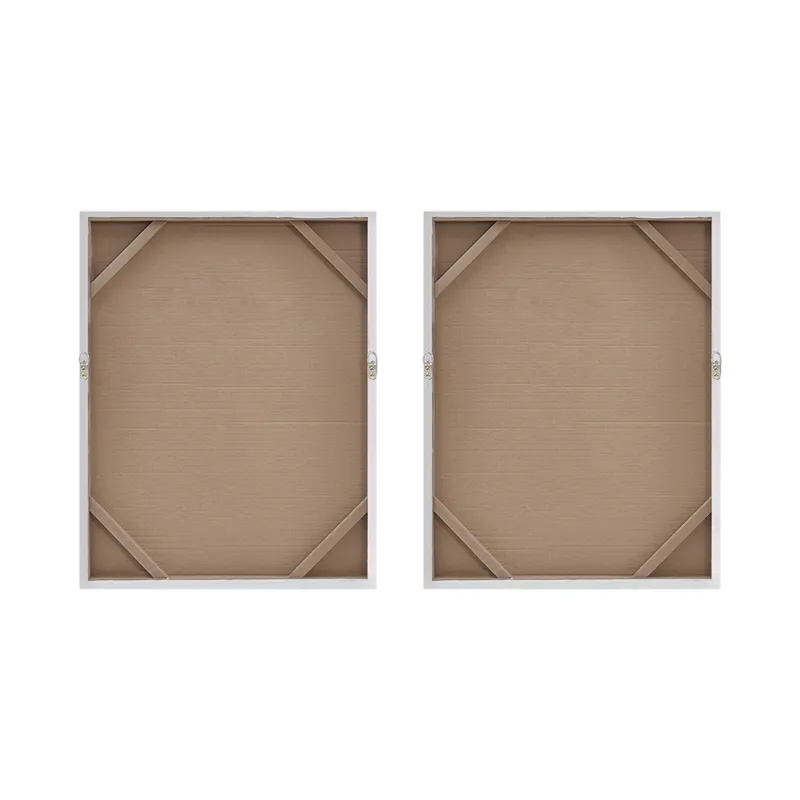 Madison Park Glimmer Heavily Embellished 2-piece Canvas Wall Art Set - Silver