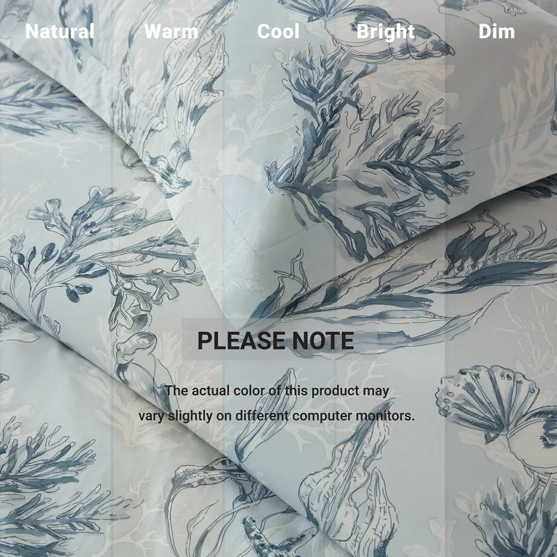 Harbor House Paros Coral Reef 100% Cotton Sateen Duvet Cover Set