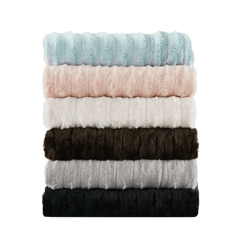 Madison Park Duke Long Fur Throw