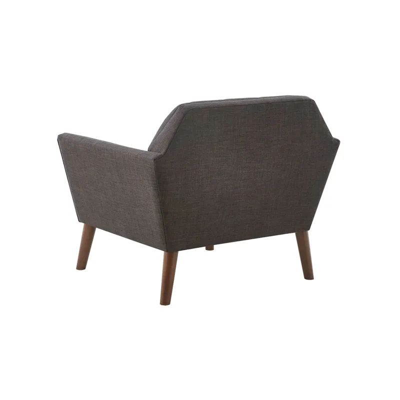 Newport Newport Wide Mid-Century Modern Lounge Chair - Charcoal