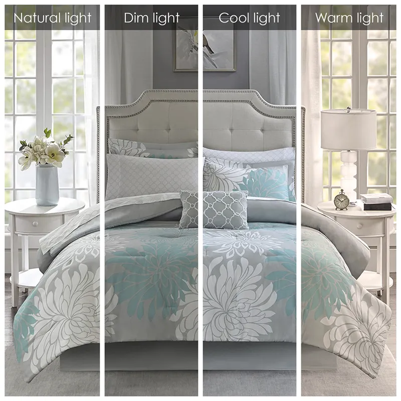 Madison Park Essentials Maible Comforter Set with Cotton Bed Sheets