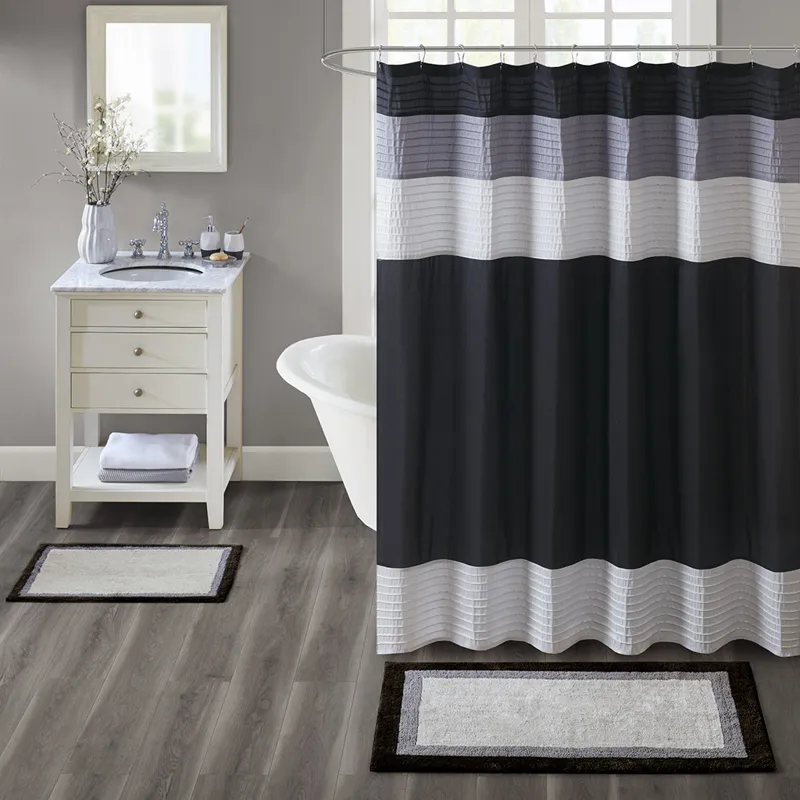 Amherst Cotton Tufted Bath Rug - Black