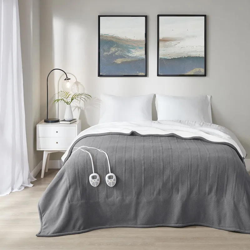 Serta Fleece to Sherpa Heated Blanket