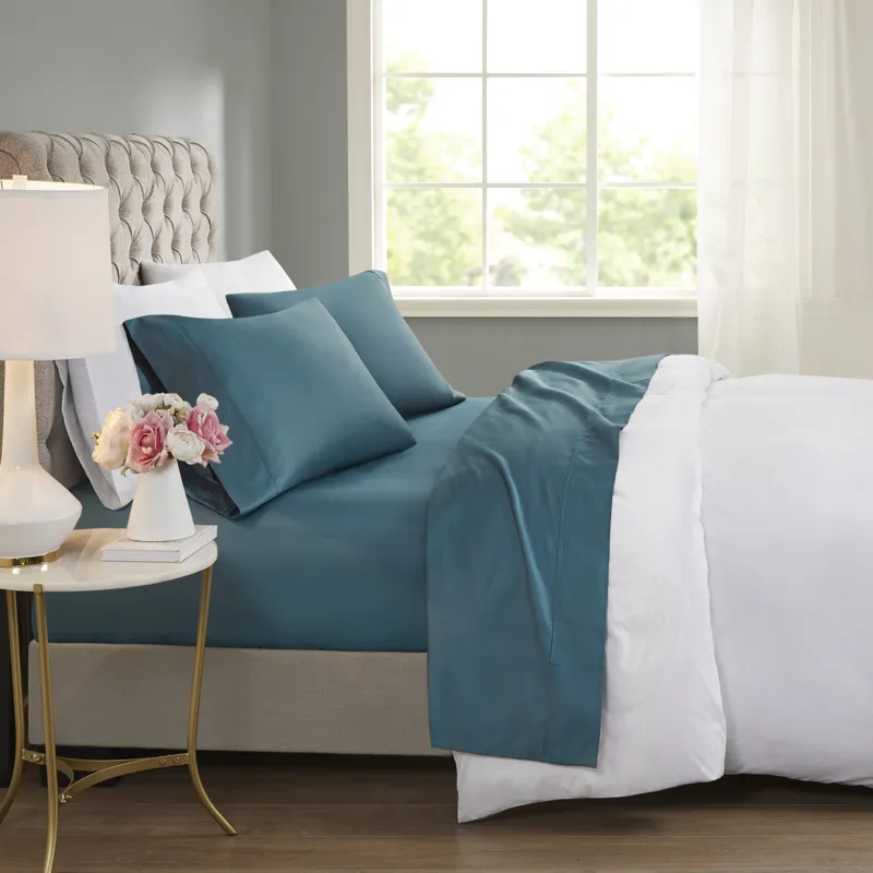 Beautyrest 600 Thread Count Cooling Cotton Blend 4 PC Sheet Set