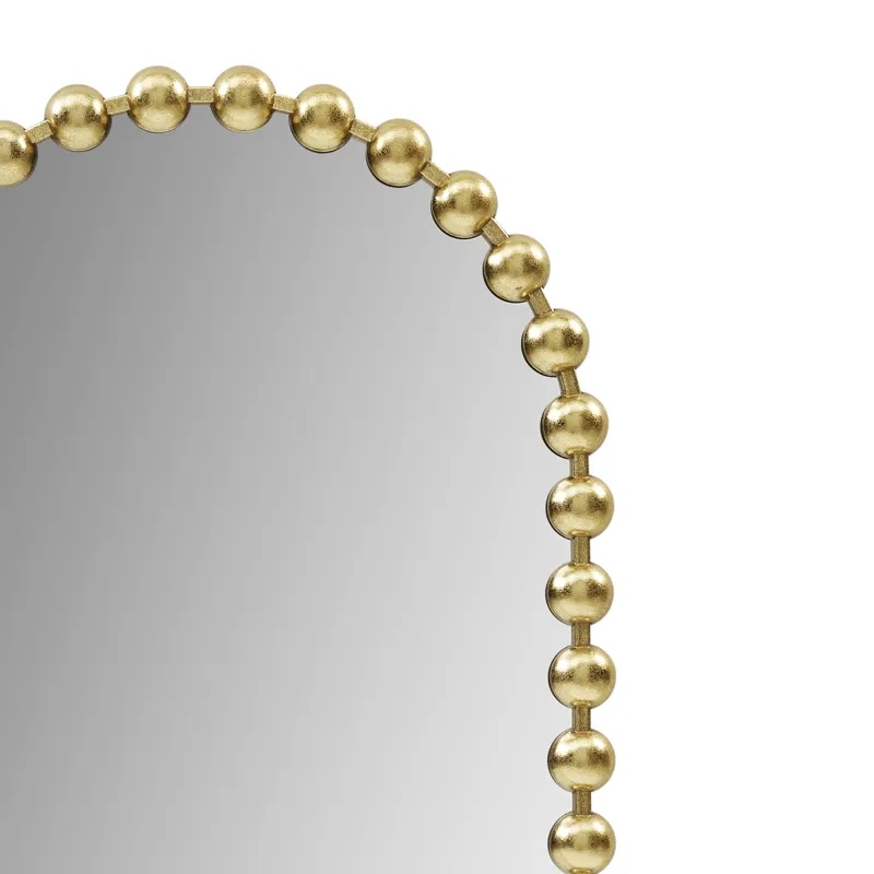 Madison Park Signature Marlowe 24X36 Arch Beaded Wall Mirror - Gold