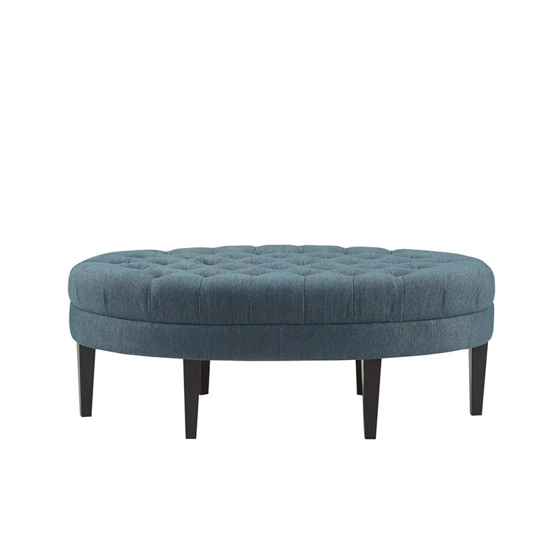 Martin Surfboard Tufted Ottoman - Blue