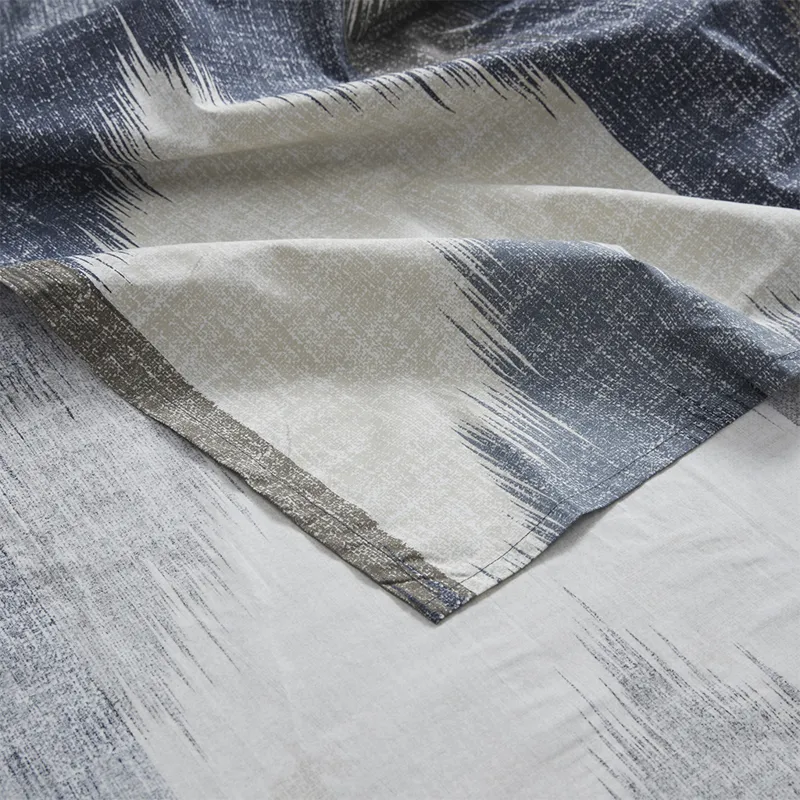 Alpine Cotton Printed Shower Curtain - Navy