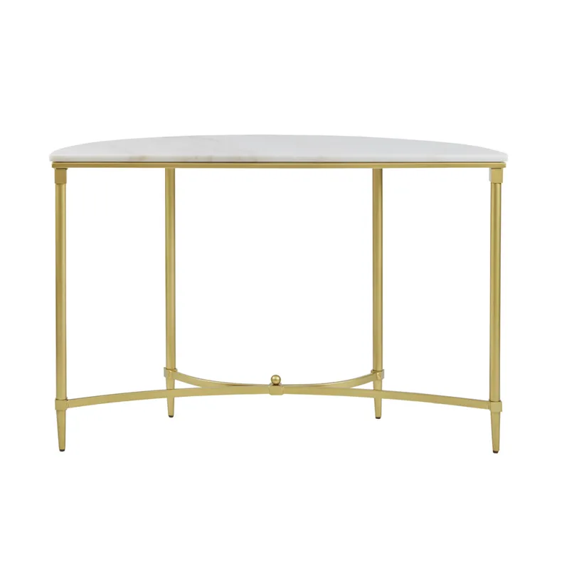 Bordeaux Console Table - White/Gold