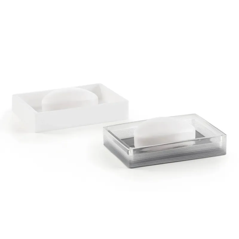 Nomad Home Clear Resin Bath Accessories set