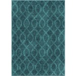 Geo Loop Aqua Rug 5'3" x 7'6"