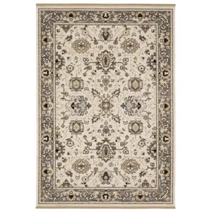 Acacia Beige Floral Rug