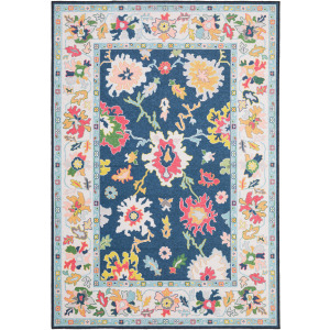 Addison Blue Floral Rug