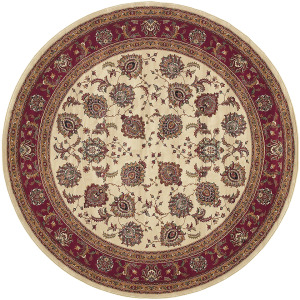 Ariana Ivory Oriental Rug 8' 8' Square