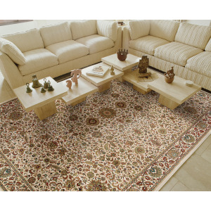 Ariana Ivory Oriental Rug 8' 8' Square